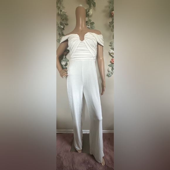 Misha Kara Jersey Off The Shoulder Jumpsuit - Picture 4 of 16